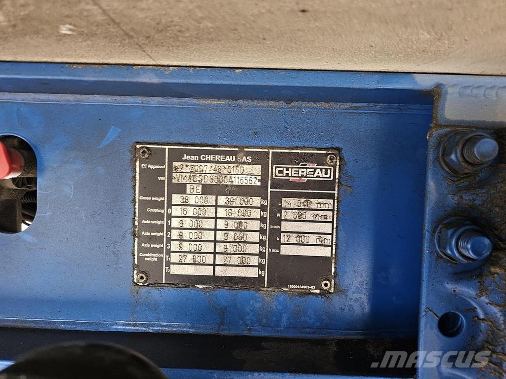 Chereau INOGAM/TYPE 1507 - CARRIER VECTOR 1950 - D'HOLLAND نصف مقطورات بدرجة حرارة قابلة للضبط