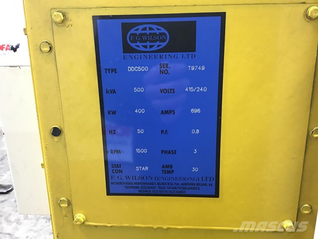 Detroit Diesel AMFORD HC544D GENERATOR 500KVA USED ディーゼル発電機