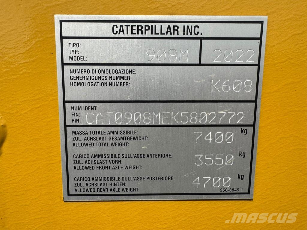 CAT 908M 輪胎式裝載機