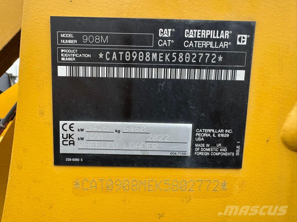 CAT 908M 輪胎式裝載機