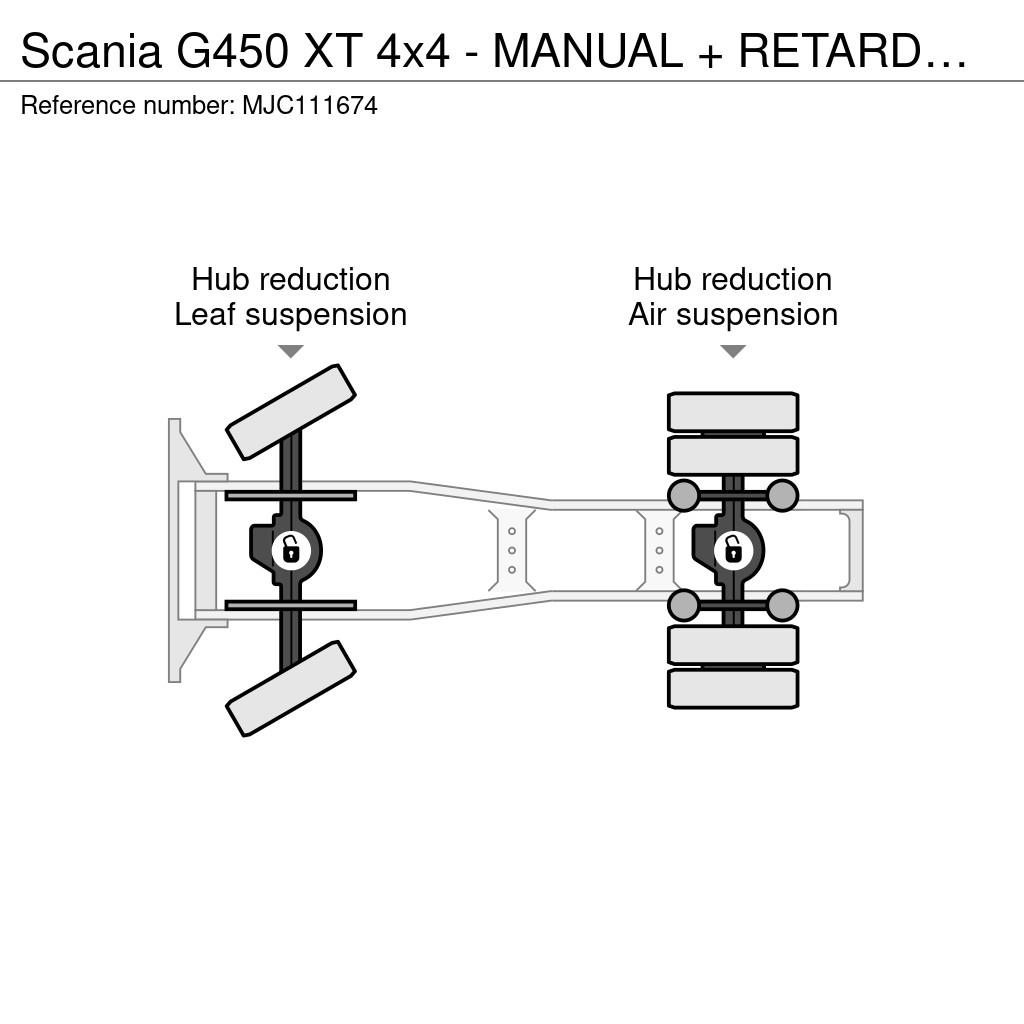 Scania G450 XT 4x4 - MANUAL + RETARDER - PTO HYDR - *400. Sadulveokid