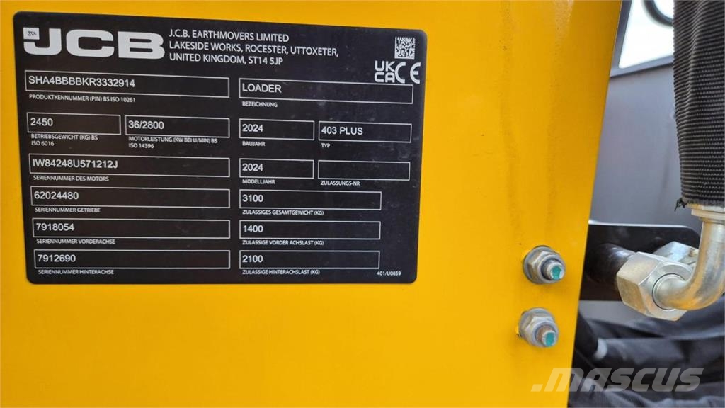 JCB 403 AGRI PLUS FSD EURO Radlader