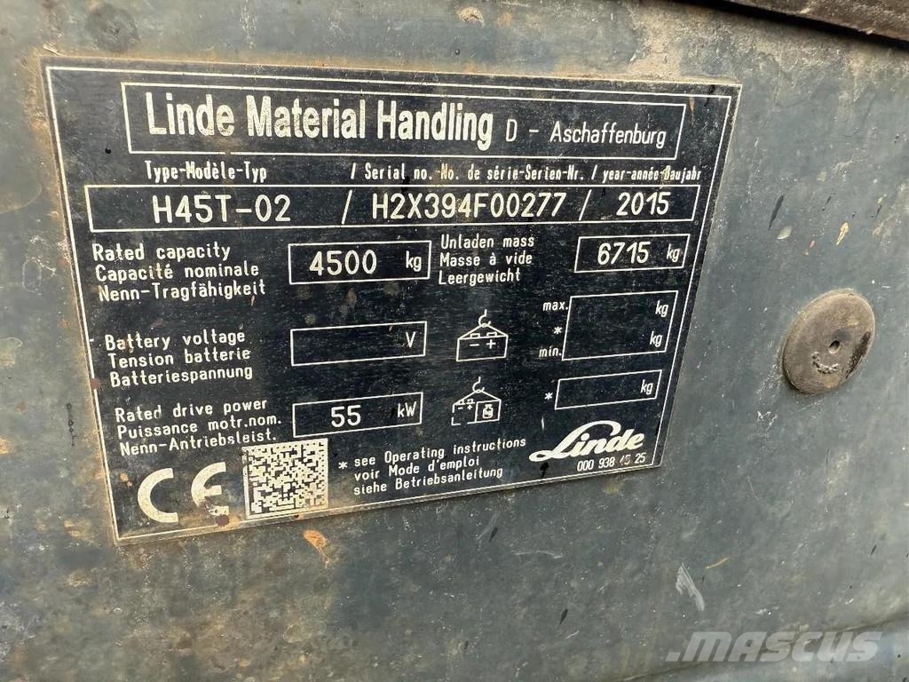 Linde H45T02 CE Nestekaasutrukit