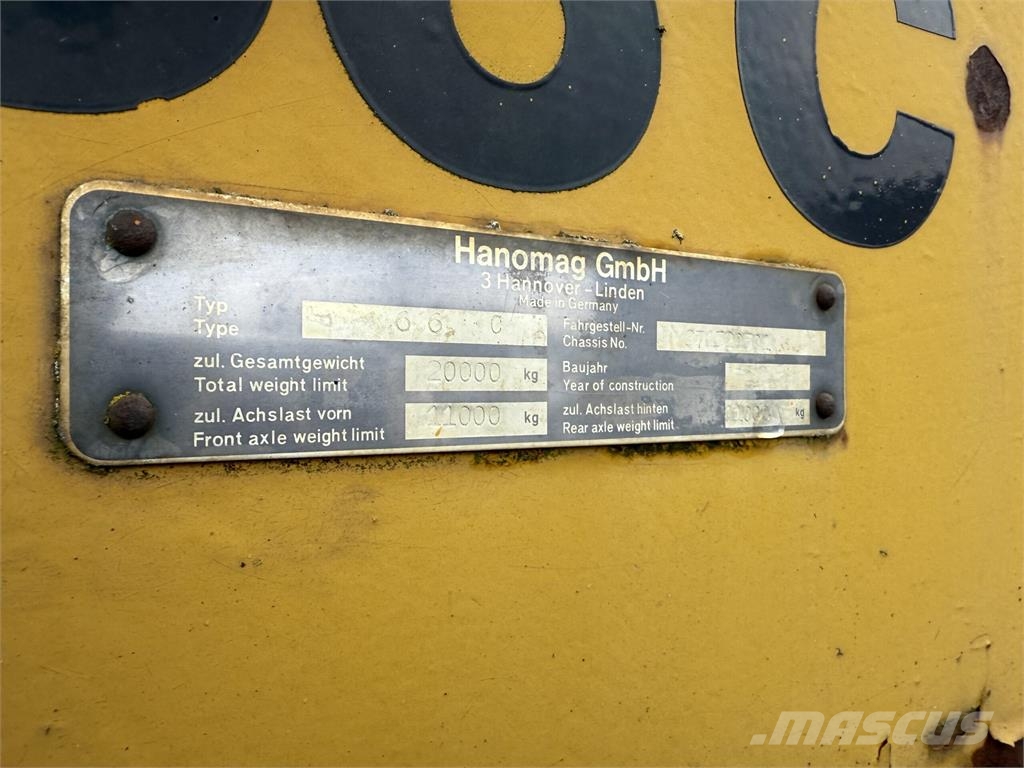 Hanomag C66 Φορτωτές με λάστιχα (Τροχοφόροι)