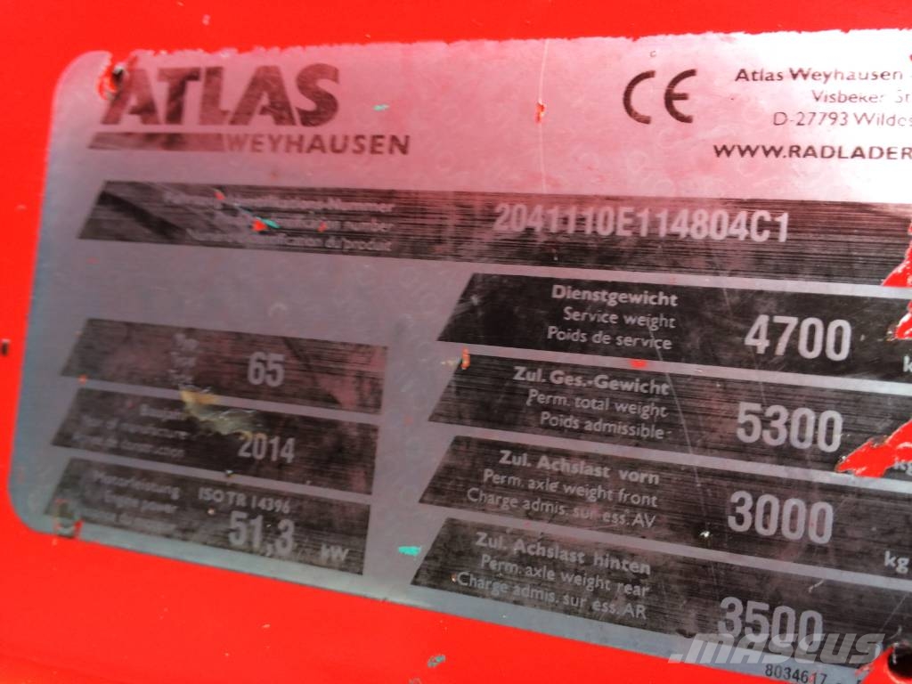 Atlas 65 Wheel loaders