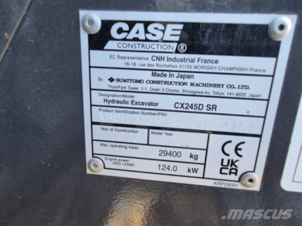 CASE CX 245 D SR Excavatoare pe șenile