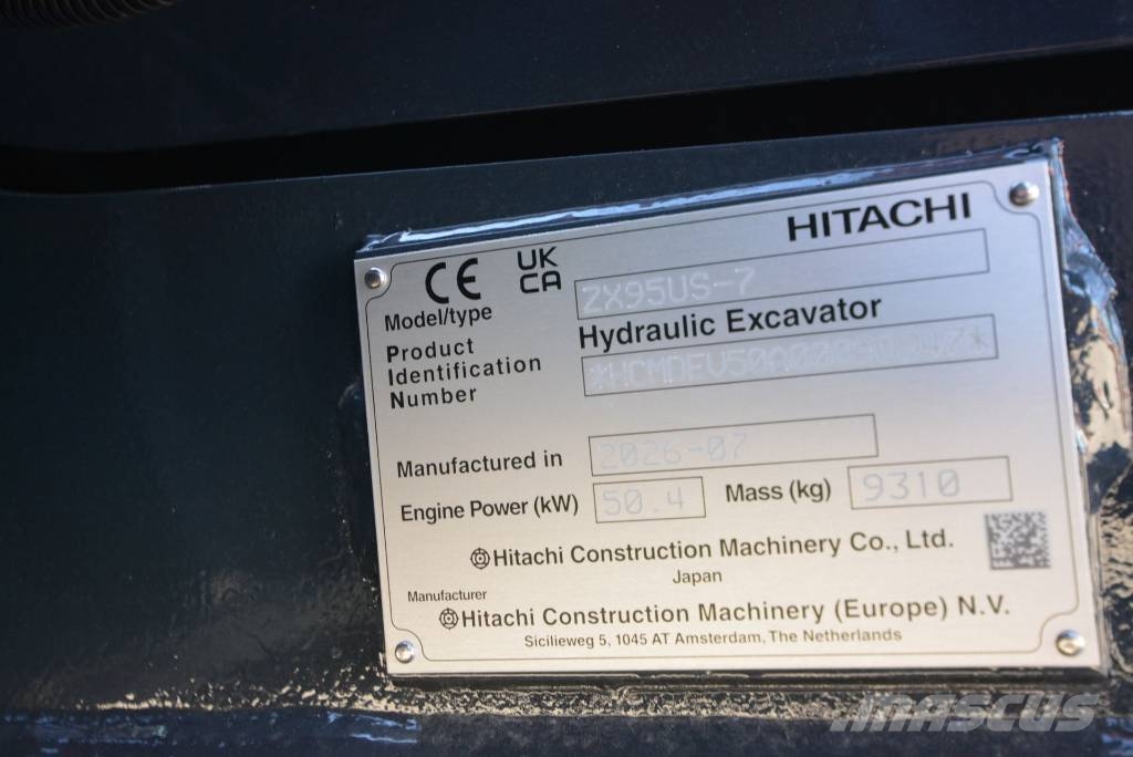 Hitachi ZX 95 US-7 VA Vidutinės galios ekskavatoriai 7-12 t