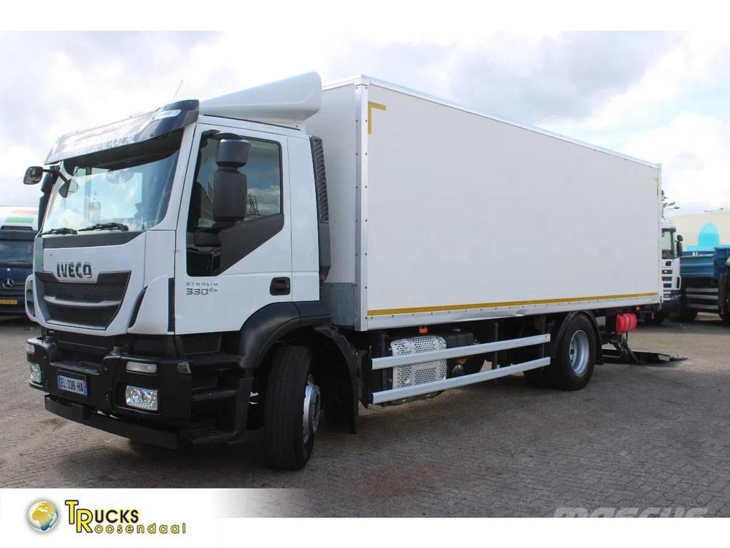 Iveco Stralis 330 + EURO 6 + NICE TRUCK + 19T شاحنات ذات هيكل صندوقي