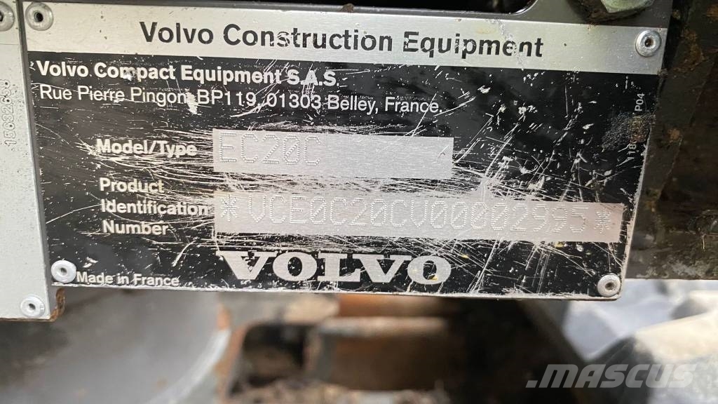 Volvo EC 20 C Minigraafmachines < 7t