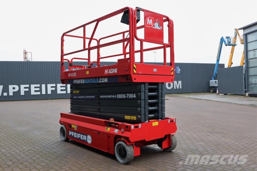 Magni ES1612E Electric, 15.7m Working Height, 250kg Capa Schaarhoogwerkers