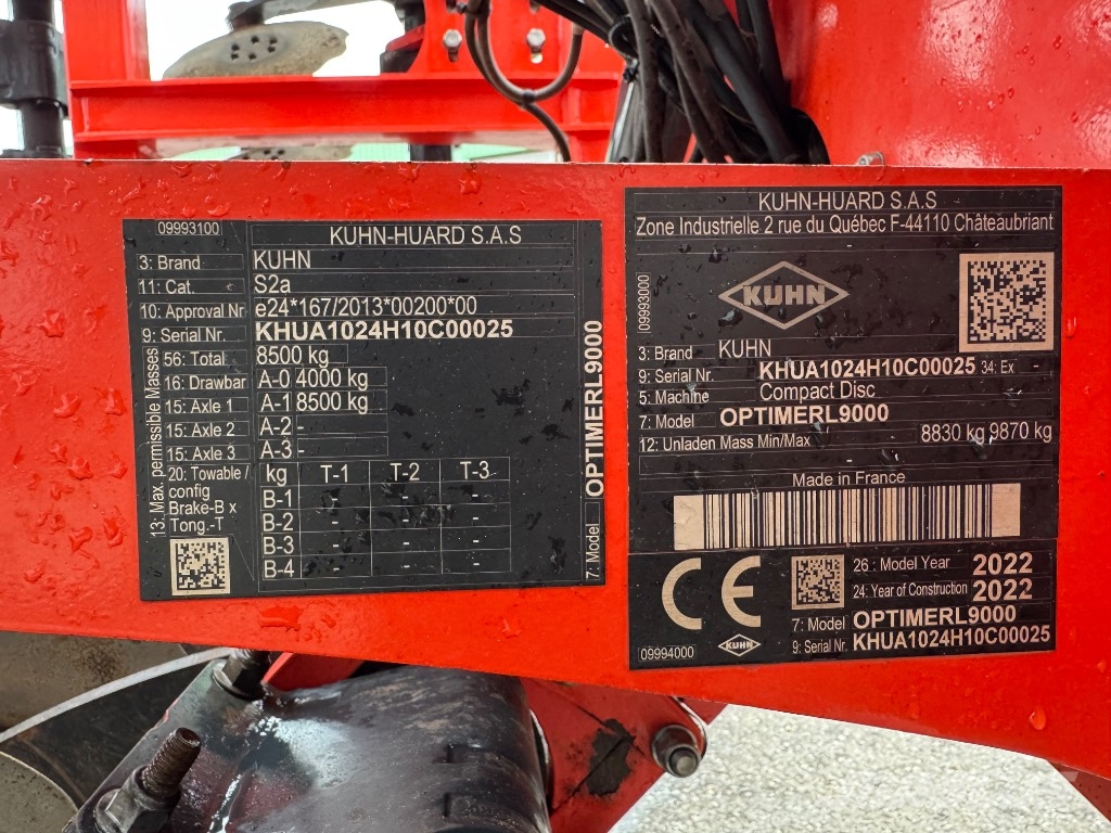 Kuhn Optimer 9000L Tanjirače