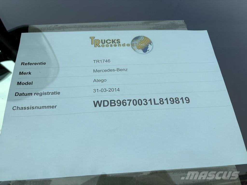 Mercedes-Benz Atego 921 + PALFINGER 4200 + EURO 6 + PERFECT COND Grúas todo terreno