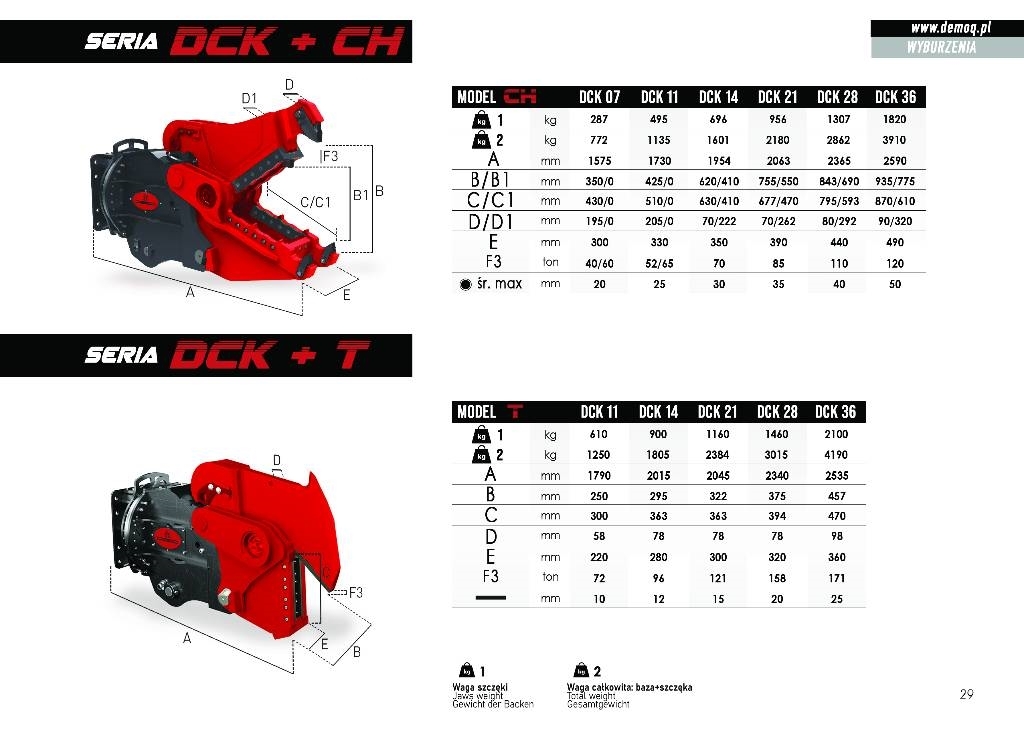  DEMOQ DCK28 Ehituspurustid