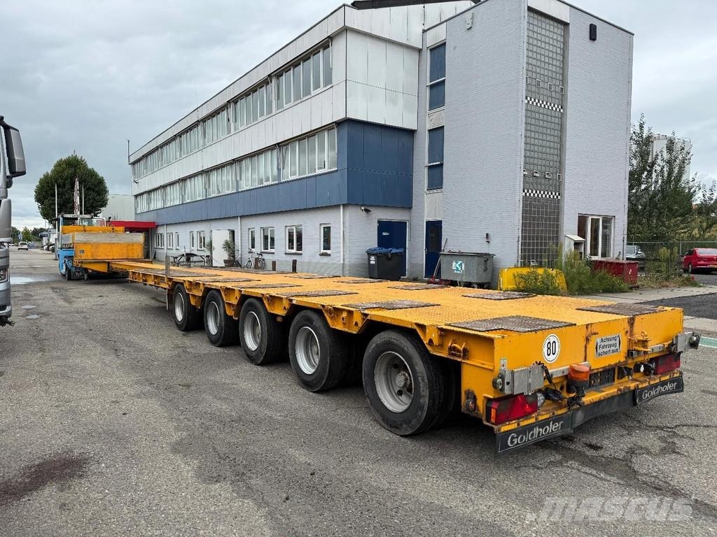 Goldhofer STZ-L5-50/80A 8,13M EXTENDABLE, 5 AXLE STEERING, B Diepladers