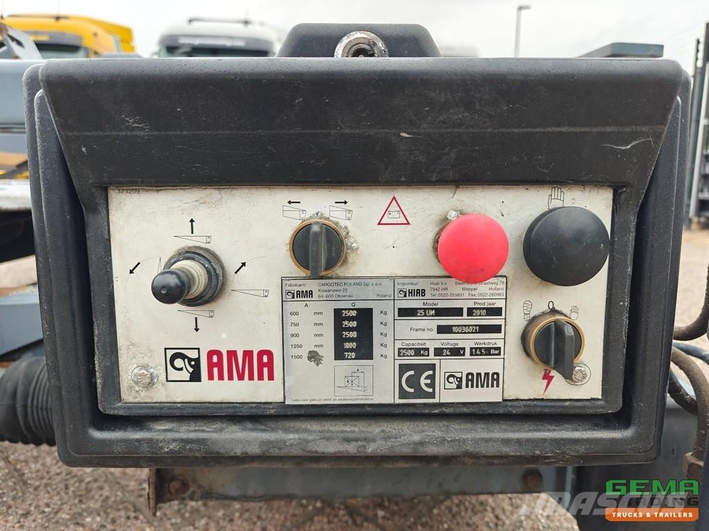 AMA 25 UH Folding Flap - 2500 KG - CE - 170cm LONG - 2 بوابات خلفية