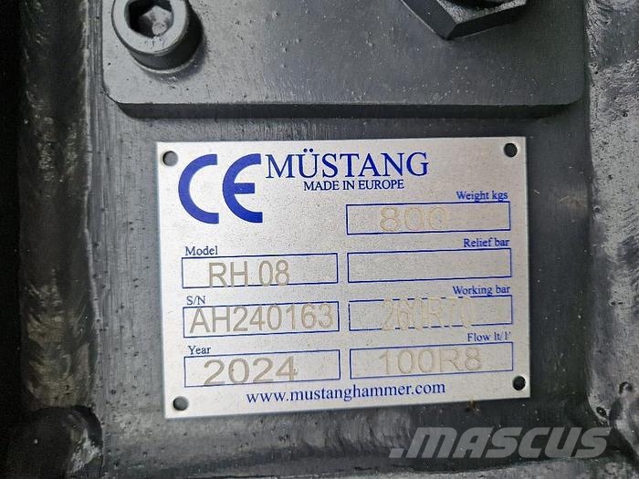 Mustang RH08 Abbruch-Pulverisierer Marteau hydraulique