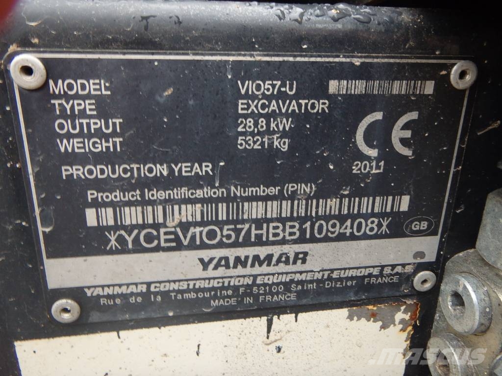 Yanmar Vio 57 U Engconilla Mini bageri < 7t