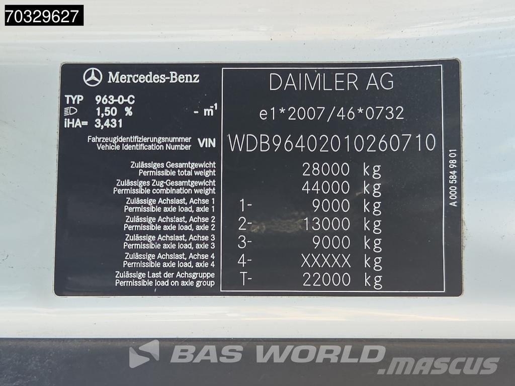 Mercedes-Benz Arocs 2532 Arocs 6X2 FASSI F235A.2.26 E-DYNAMIC Cr 플랫베드/드롭사이드 트럭