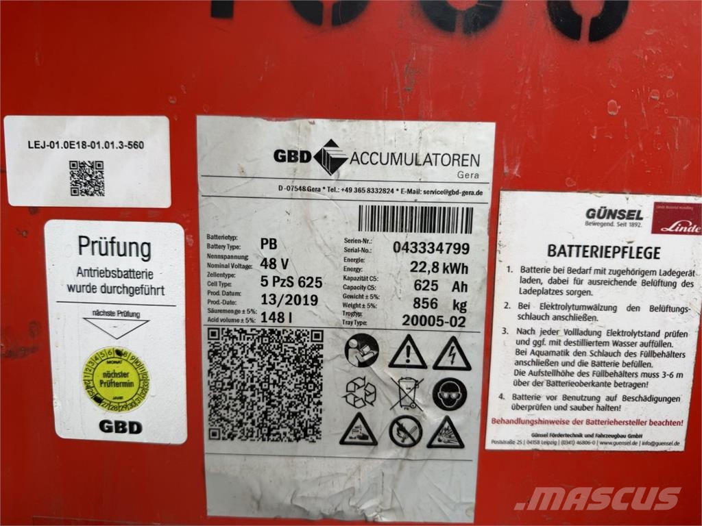 Linde E 18-02 電動堆高機