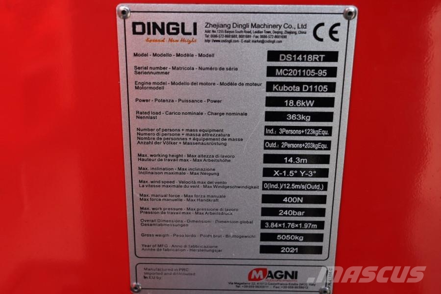 Magni DS1418RT New And Available Directly From Stock, Di Saxlifte