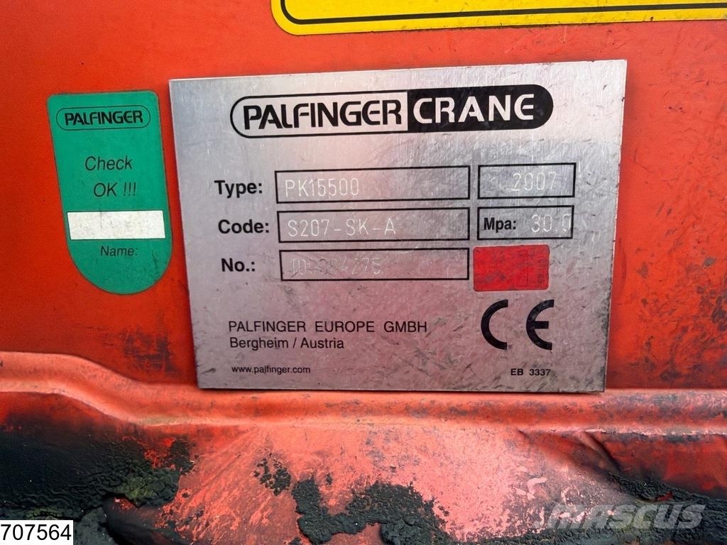 Samro open laadbak Palfinger PK 15500 Roller crane Lavapuoliperävaunut