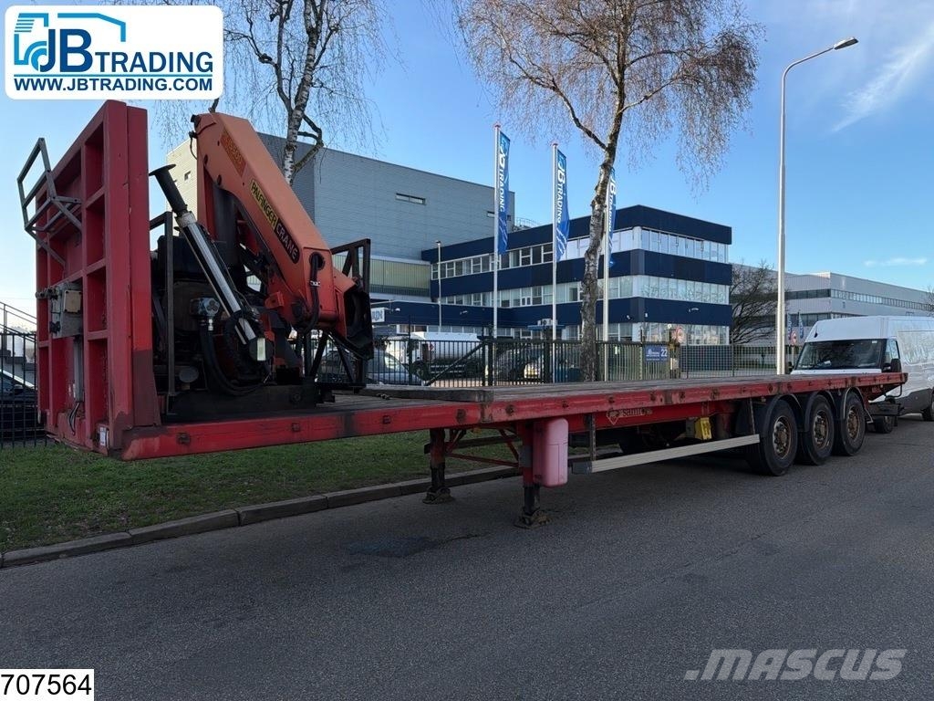 Samro open laadbak Palfinger PK 15500 Roller crane Lavapuoliperävaunut