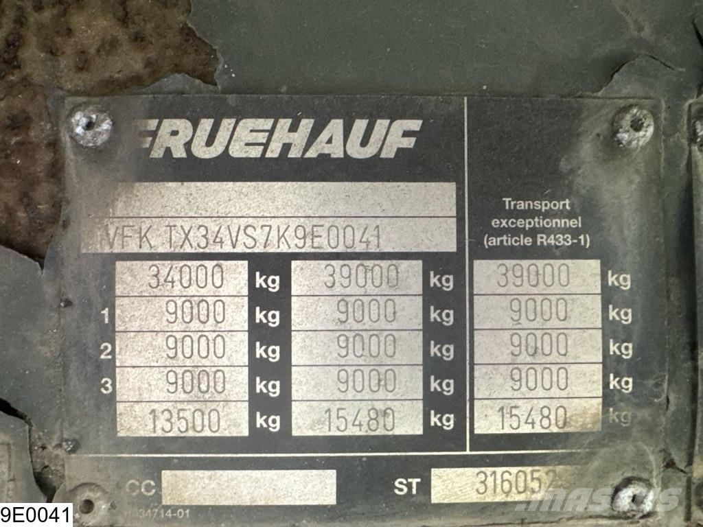 Fruehauf gesloten bak Semi remorque fourgon