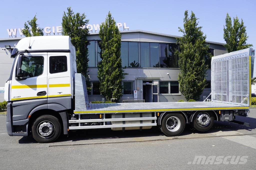 Mercedes-Benz Actros 2540 6×2 / 90 tho. km! / NEW GALVANIZED tow Camiones de superficie plana/cabrestantes