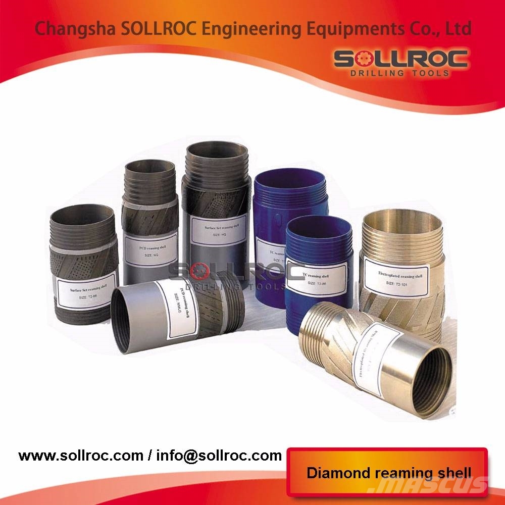 Sollroc Diamond core bits and reaming shell Комплектуючі і запасні частини для бурових установок