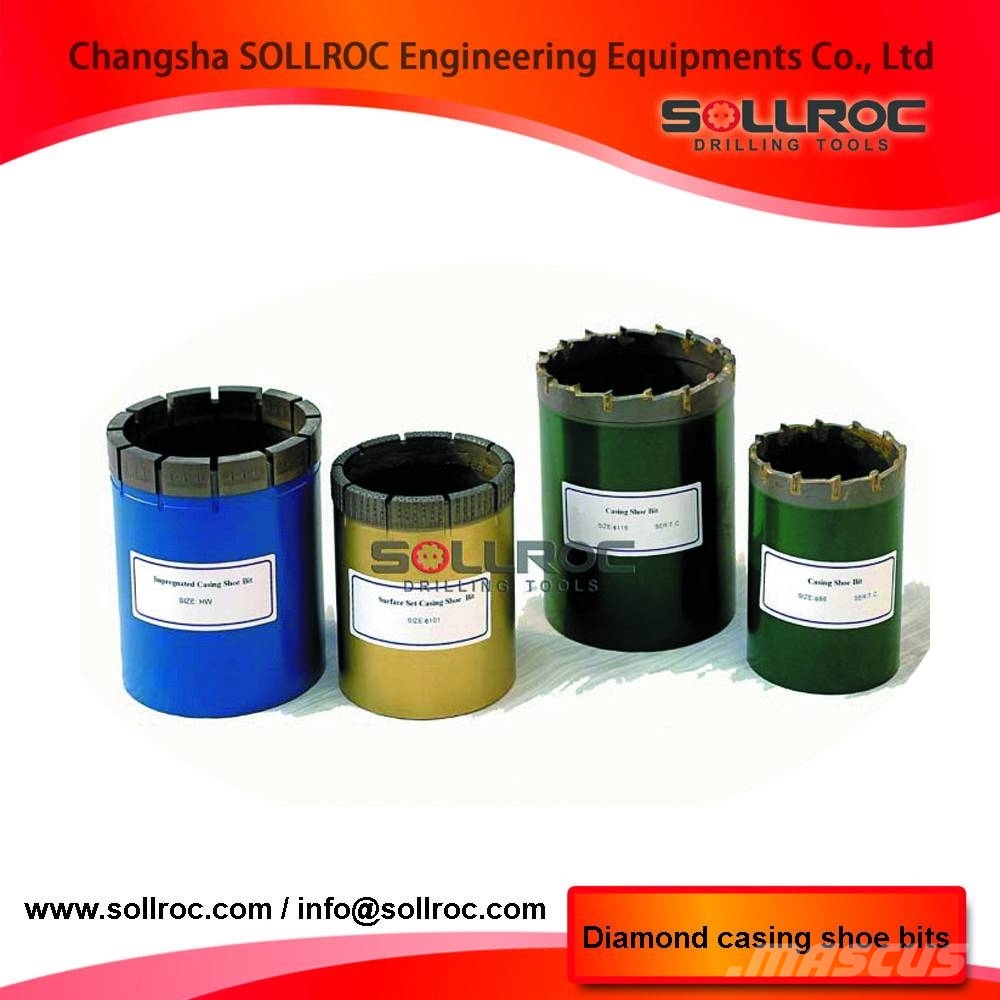 Sollroc Diamond core bits and reaming shell Комплектуючі і запасні частини для бурових установок