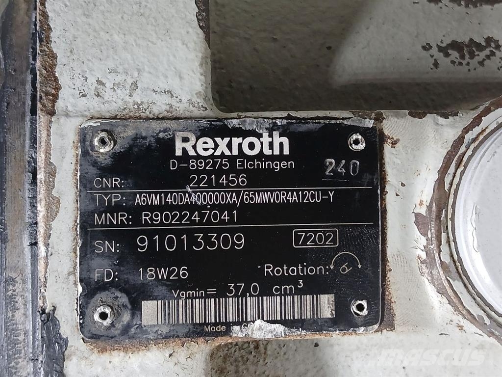 Mulag 221456-Rexroth A6VM140DA-Drive motor/Fahrmotor Hydraulik