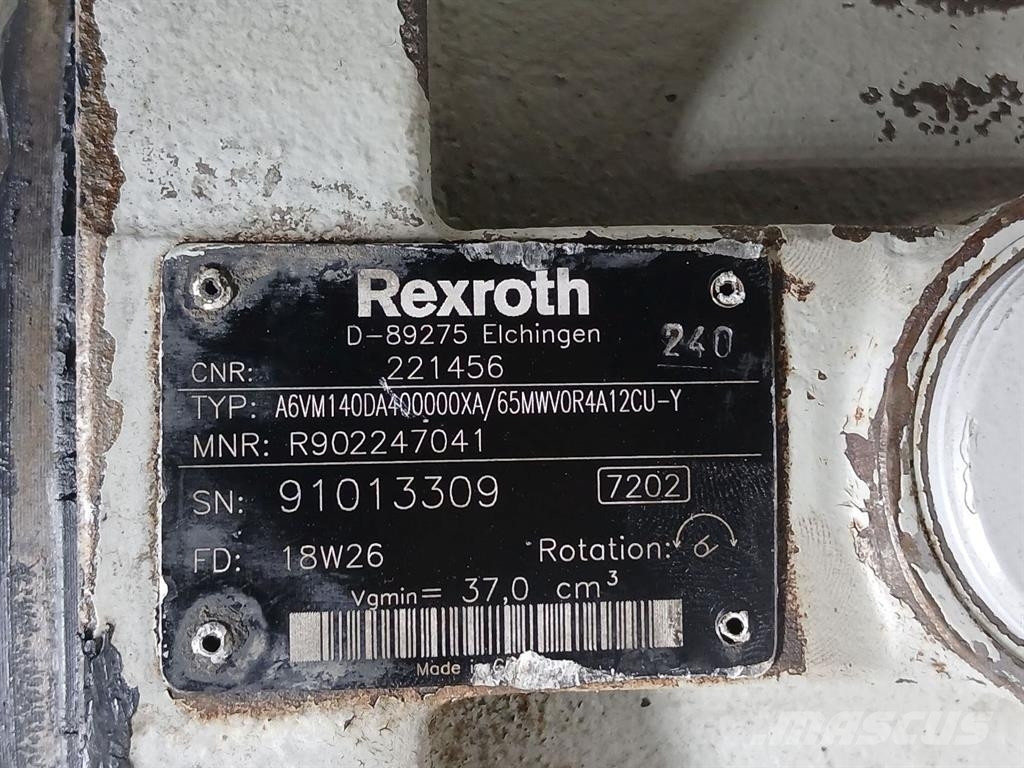 Mulag 221456-Rexroth A6VM140DA-Drive motor/Fahrmotor Hydraulics