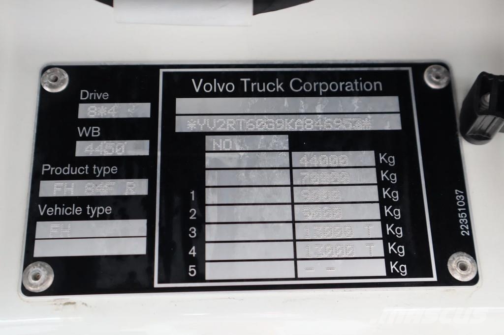 Volvo FH 540 | 8X4 | TANDEMLIFT | 44 TON | RETARDER | BI Kipper