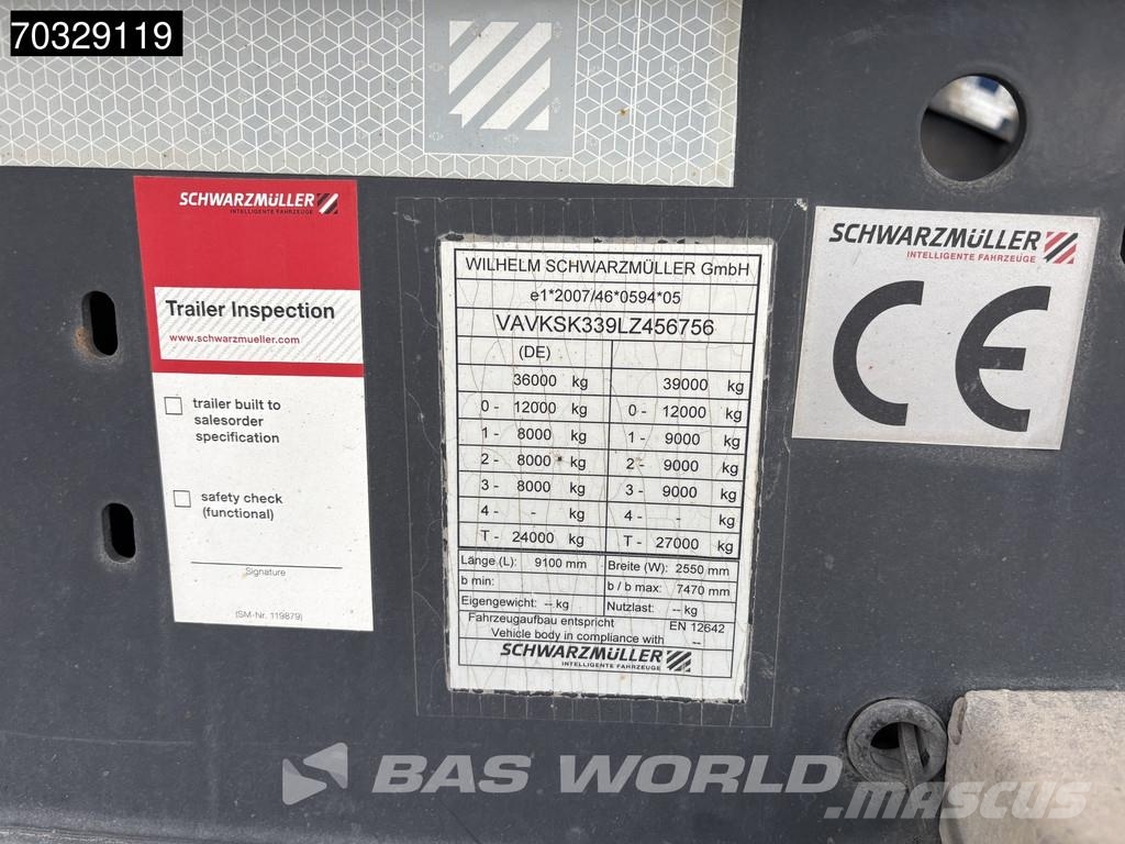 Schwarzmüller SK 3 axles Lift Axle Steel Tipptrailer
