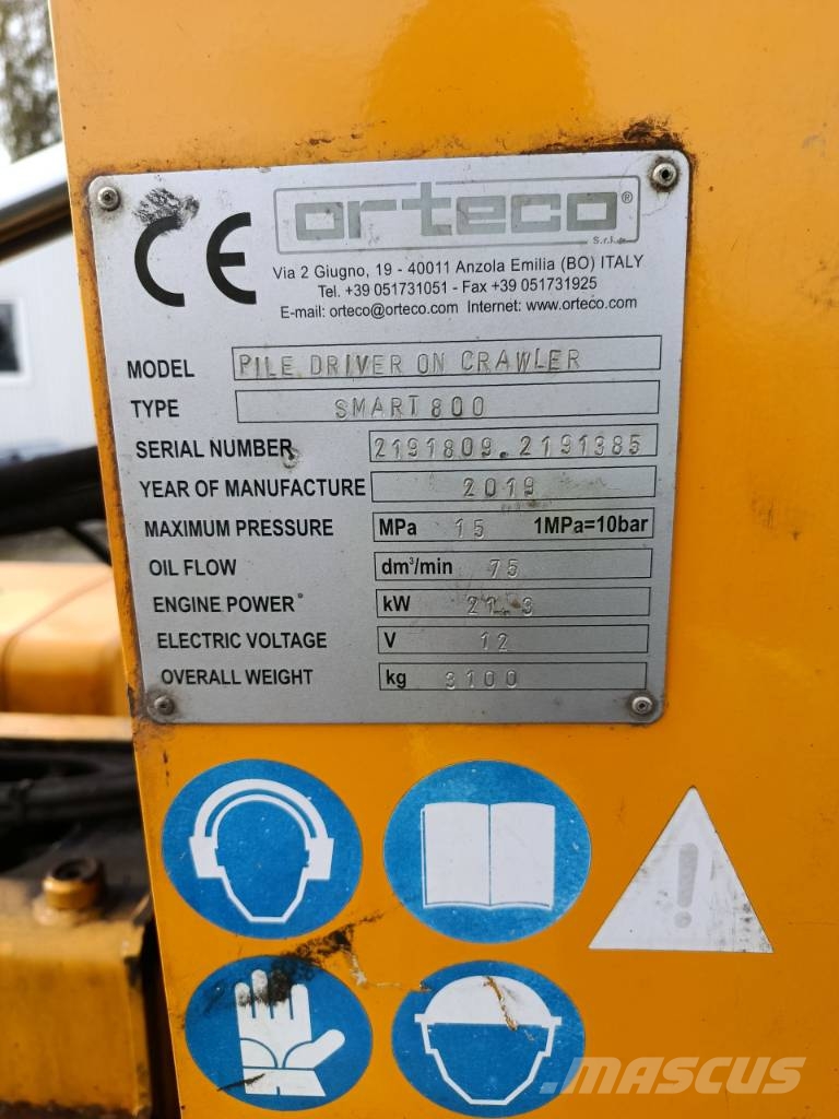 Orteco Smart 800 Hidraulični čekići za nabijanje stubova