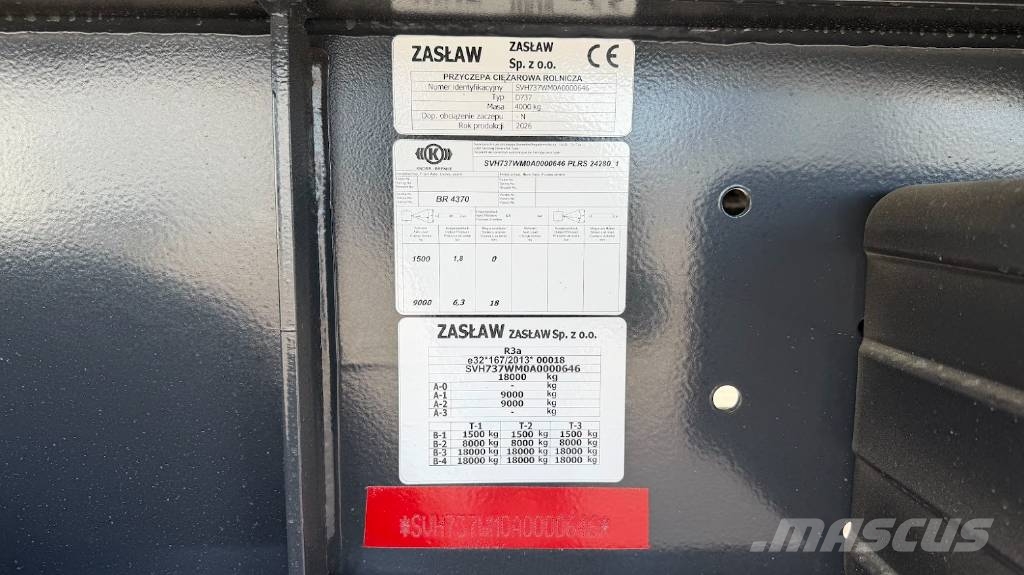 Zaslaw D-737AA-14 XL Mezőgazdasági Általános célú pótkocsik