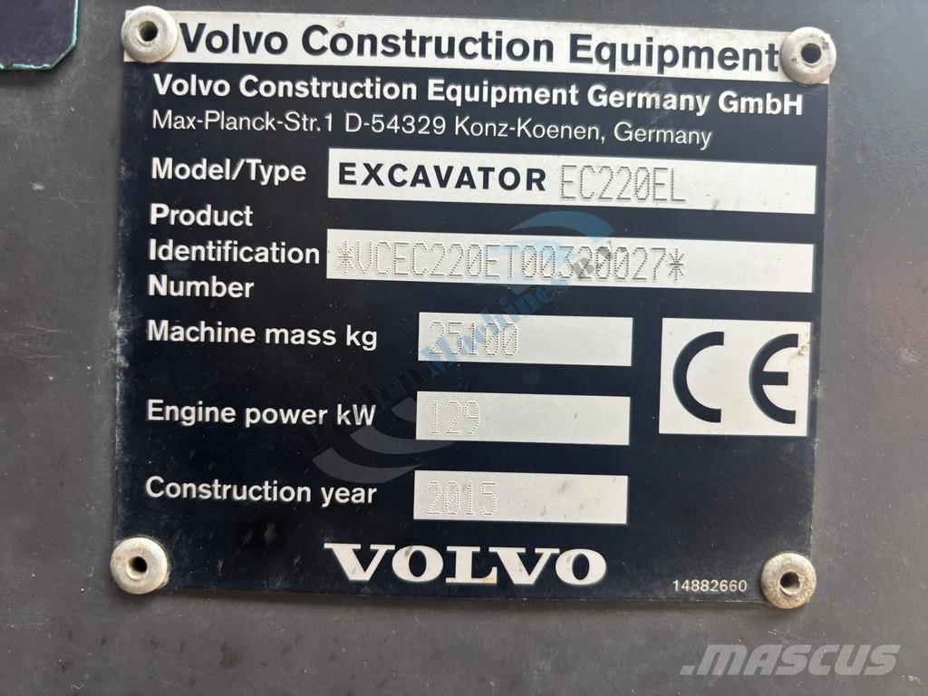 Volvo EC 220 EL Excavadoras sobre orugas