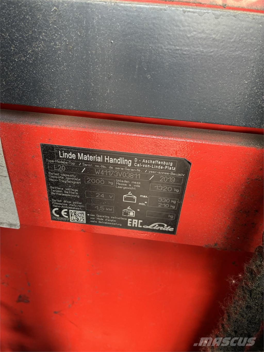 Linde L20i 自走式堆積機
