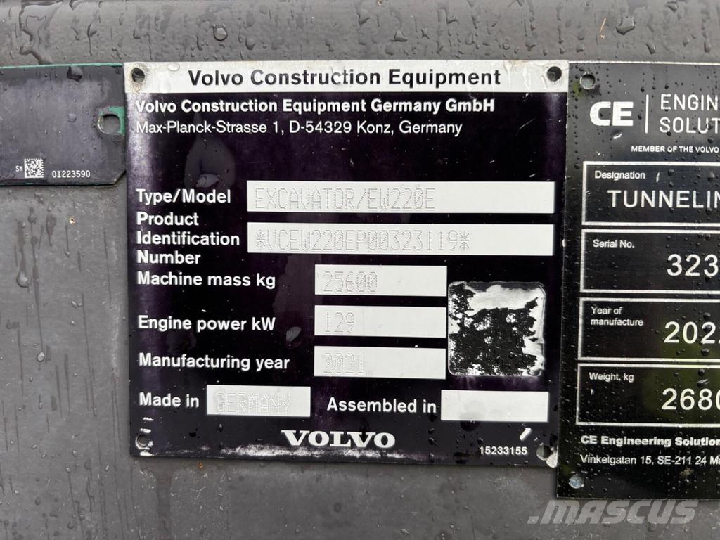 Volvo EW 220 W Tunnelpigger Escavadeiras especiais