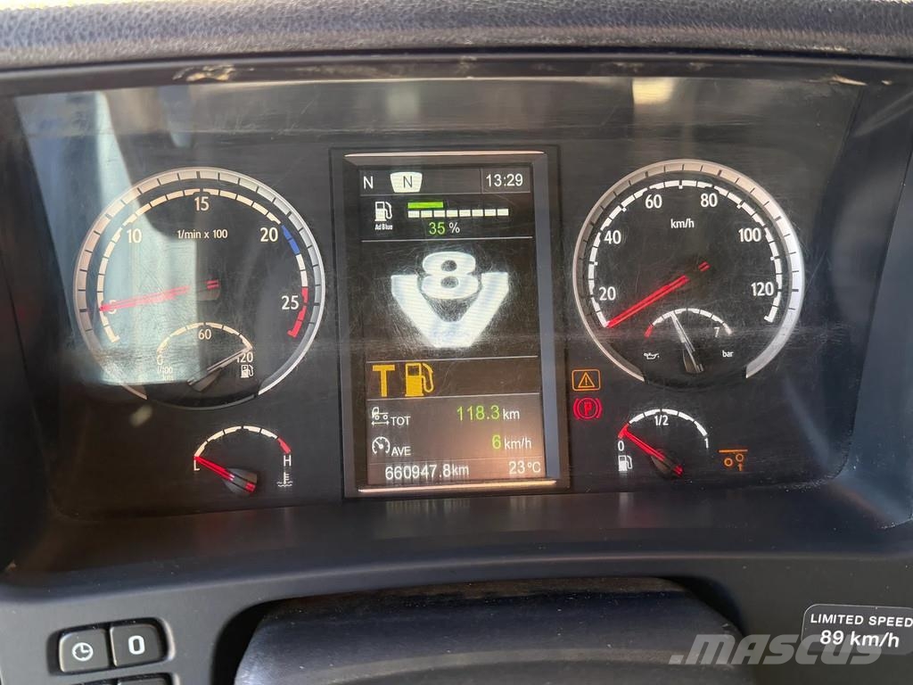 Scania R560 V8 6x2 Hiab 20T Haakarm Retarder *660 Tkm* Eu Rol kiper kamioni sa kukom za podizanje tereta