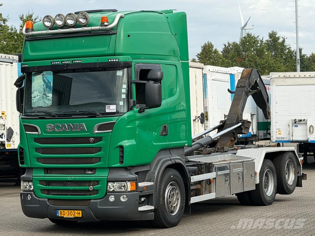 Scania R560 V8 6x2 Hiab 20T Haakarm Retarder *660 Tkm* Eu Rol kiper kamioni sa kukom za podizanje tereta