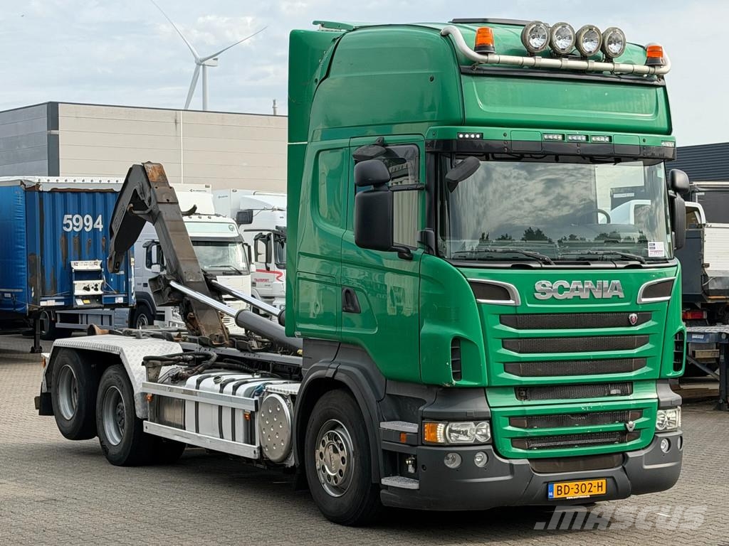 Scania R560 V8 6x2 Hiab 20T Haakarm Retarder *660 Tkm* Eu Rol kiper kamioni sa kukom za podizanje tereta
