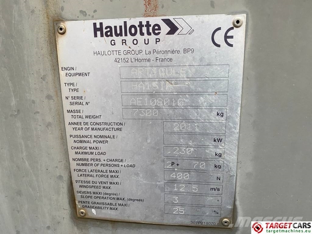 Haulotte HA15IP Electric Articulated Boom Work Lift 1500cm Pienikokoiset itseliikkuvat puominostimet