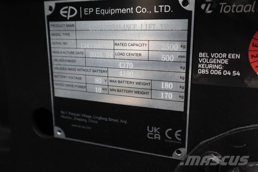 EP EFL253 Valid inspection, Electric Lithium power, 2 Camiones diesel