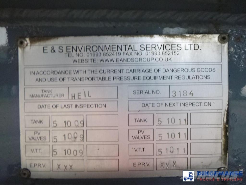 Heil / Thompson Fuel tank alu 34.2 m3 / 1 comp Tanksemi