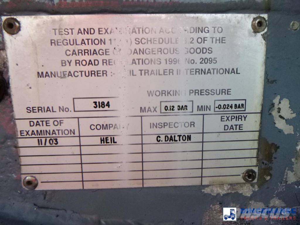 Heil / Thompson Fuel tank alu 34.2 m3 / 1 comp Tanksemi