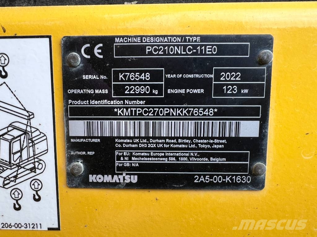 Komatsu PC210NLC-11E0 Pelle sur chenilles