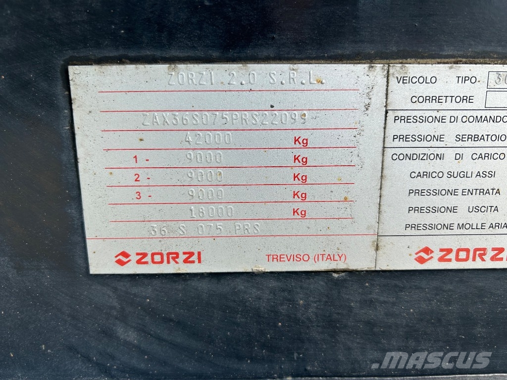 Zorzi 36S PRS 2.0 S.R.L. Самосвални полуремаркета