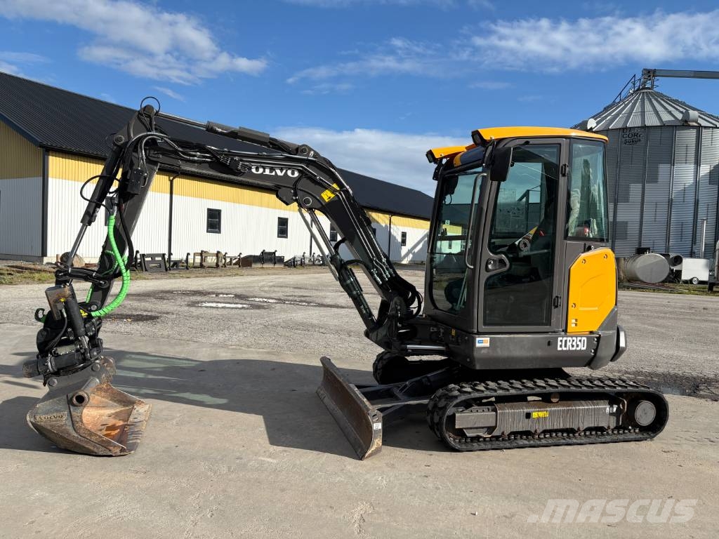 Volvo ECR35D minigrävare, sv-såld, rototilt, c-smörj Minigraafmachines < 7t