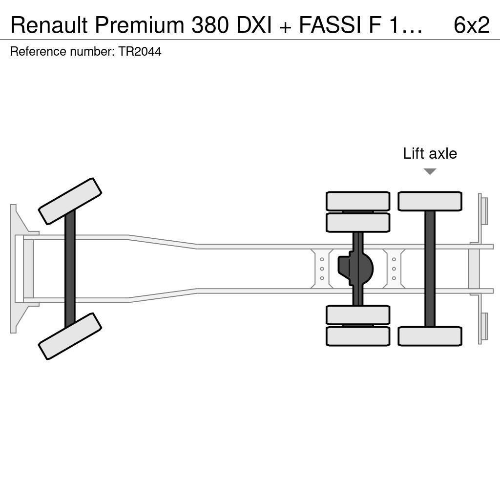Renault Premium 380 DXI + FASSI F 165-- 2 + REMOTE + HYDRA رافعات صالحة لكل أنواع الطرق